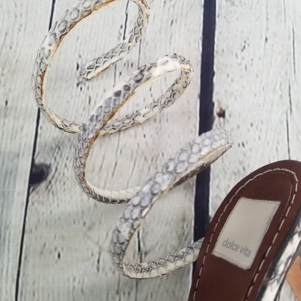 DOLCE VITA Snakeskin High Heel Sandals sz 7.5 - Picture 3 of 7